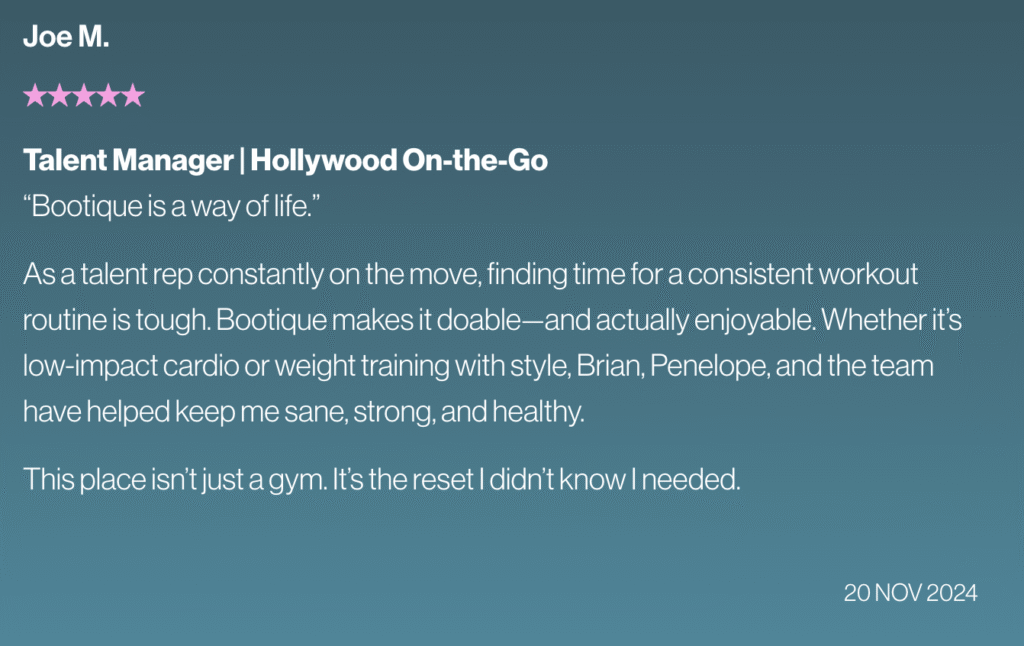 Bootique Testimonial 3