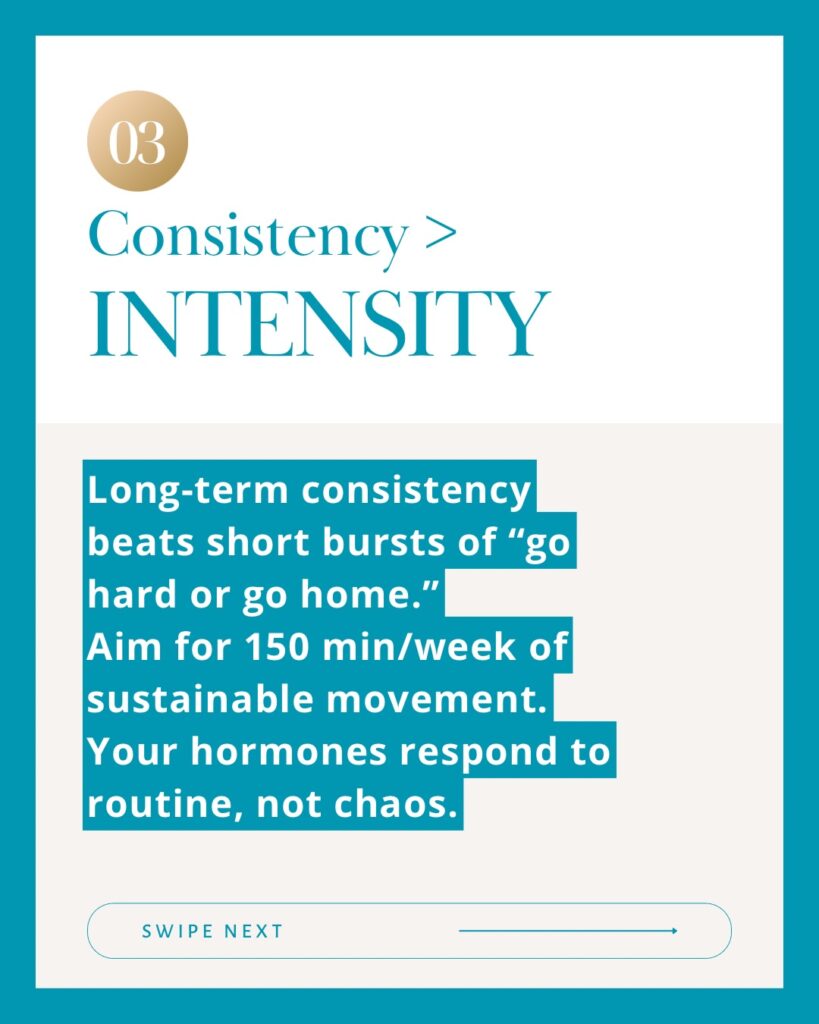 PCOS Tip: Consistency over intensity